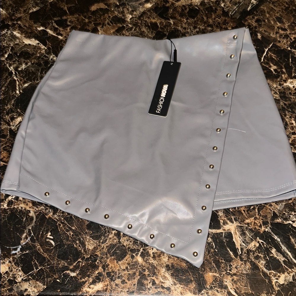 Gray Studded Women's SKORT, Size S